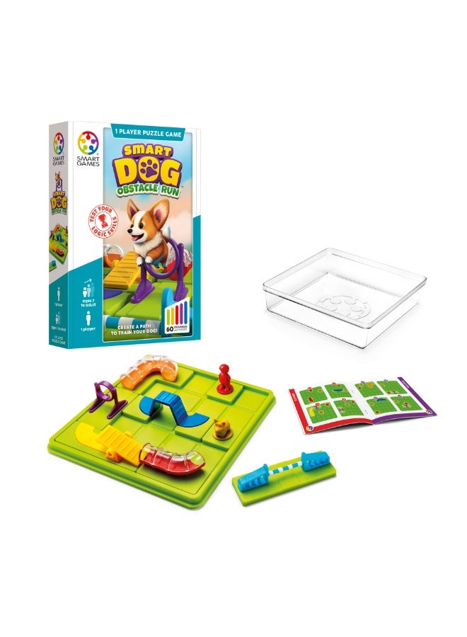 SmartGames Smart Dog Obstacle Course, Fun IQ Brain Teaser Puzzle, Cognitive Development STEM Toy with 60+ Challenges, Travel Friendly Tabletop Educational Matching Puzzle Game, Suitable for Kids 7+ - Image 1